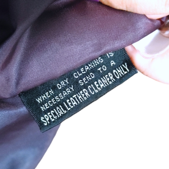 Vintage Pelle Cuir Brown Leather Bomber Aviator Zip Up Jacket Women Size Small S - Picture 10 of 11